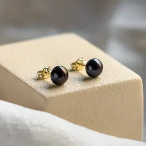 Black pearl studs VASKI Thumbnail