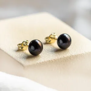 Black pearl studs VASKI