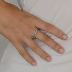 Zlatý prsten se safíry a diamanty  VALLY Thumbnail