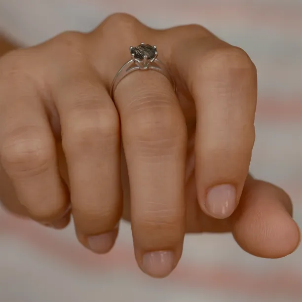 Zlatý prsten s rutil quartzem OLLY Image