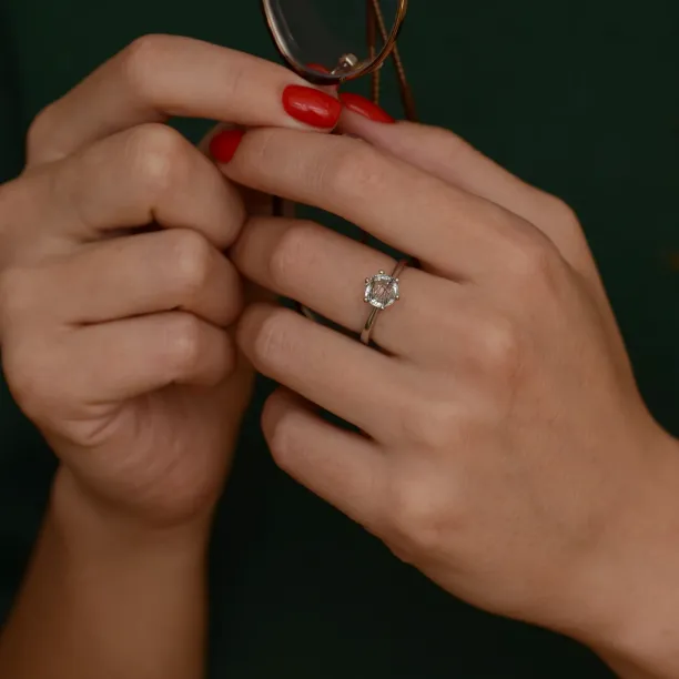 Zlatý prsten s rutil quartzem STAIM Image