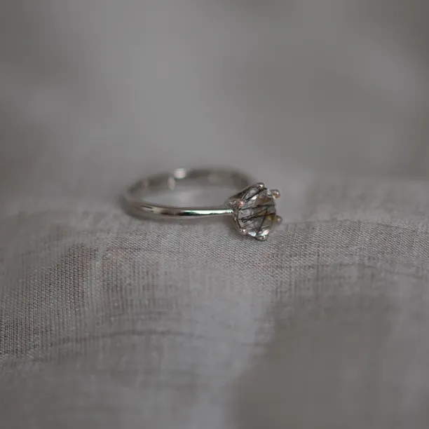 Zlatý prsten s rutil quartzem STAIM Image