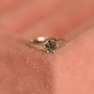 Zlatý prsten s rutil quartzem FLORA Thumbnail