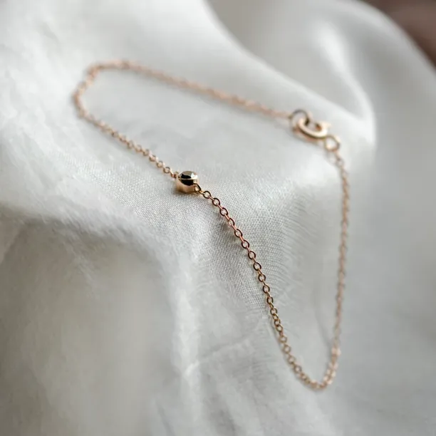 Zlatý náramek s černým diamantem BALA Image