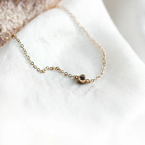 Zlatý náramek s černým diamantem BALA Image