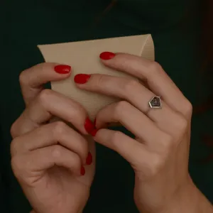 Zlatý minimalistický prsten s rutil quartzem ALMONTE Thumbnail