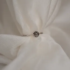 Zlatý minimalistický prsten s rutil quartzem BURGO Thumbnail