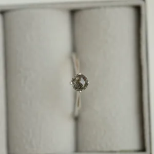 Zlatý minimalistický prsten s rutil quartzem BURGO Thumbnail