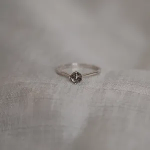 Zlatý minimalistický prsten s rutil quartzem BURGO Thumbnail