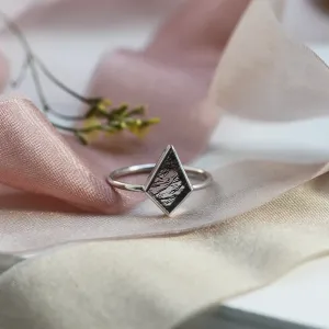 Zlatý minimalistický prsten s rutil quartzem LORA Thumbnail