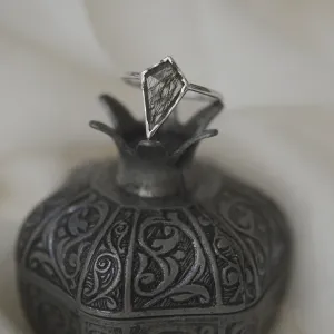 Zlatý minimalistický prsten s rutil quartzem BUNO Thumbnail