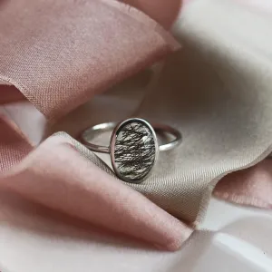 Zlatý minimalistický prsten s rutil quartzem VALENCIA Thumbnail