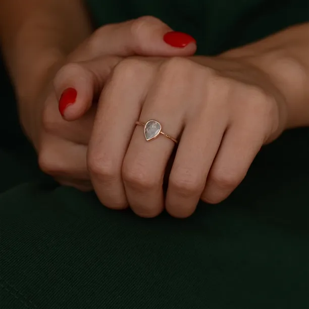 Zlatý originální prsten s diamantem salt and pepper XENIA Image