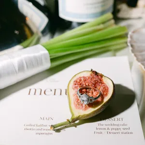 Luxury engagement ring with moissanites MERYL  Thumbnail