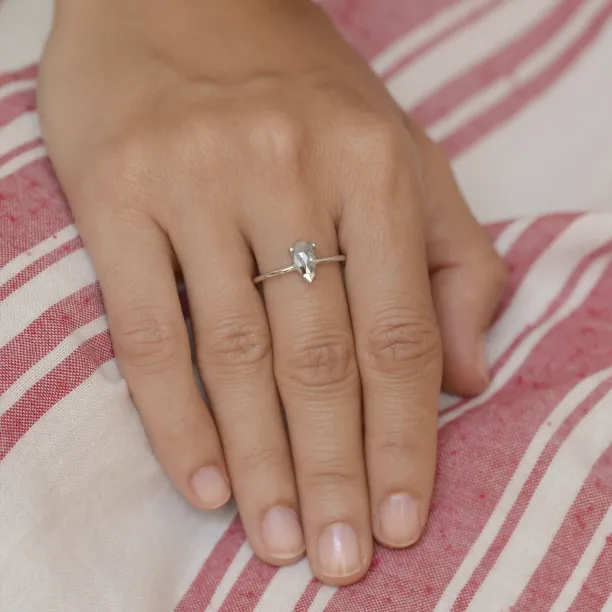 Zlatý prsten s diamantem salt and pepper ESSO Image