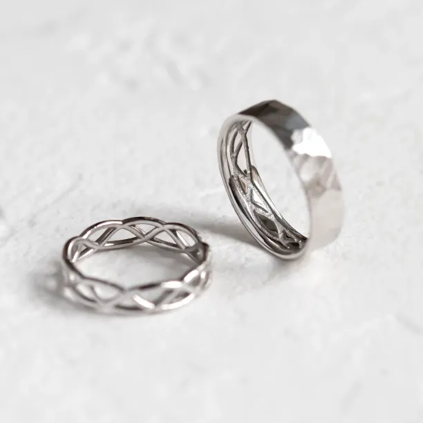 Propletené snubní prsteny ze zlata JAS Image