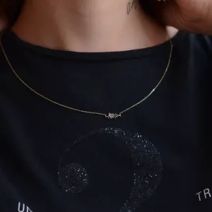 Zlatý náhrdelník osazený diamanty salt and pepper KLARI Thumbnail