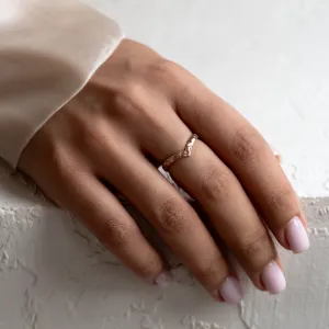 Wedding rings with matte faceted finish RIO