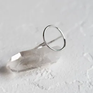 Minimalistický zlatý prsten s kruhem NORE Thumbnail