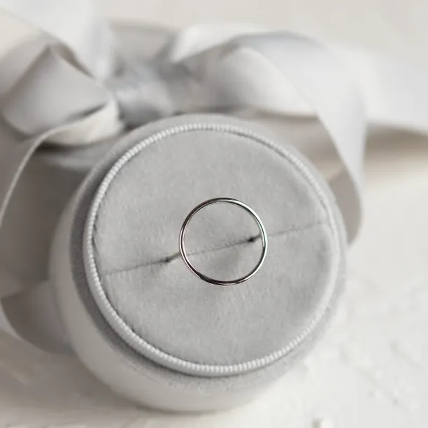 Minimalistický zlatý prsten s kruhem NORE Image