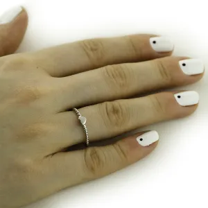 Minimalistický prsten se srdcem ze zlata LUSI Thumbnail