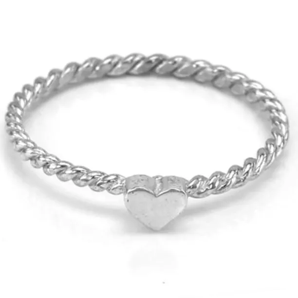 Minimalistický prsten se srdcem ze zlata LUSI Image