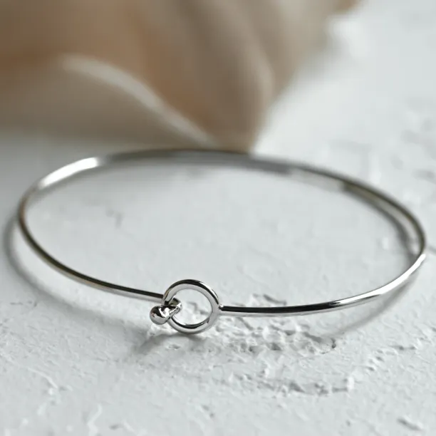 Jednoduchý pevný náramek ze zlata FARET Image