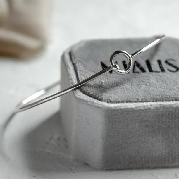 Jednoduchý pevný náramek ze zlata FARET Image