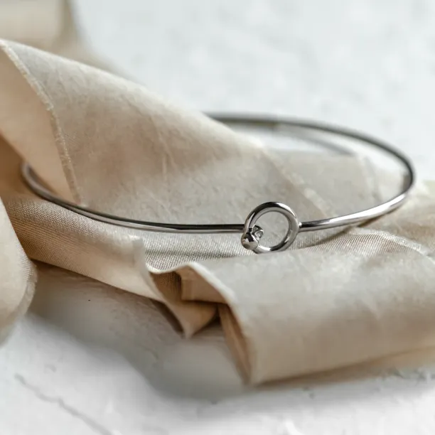 Jednoduchý pevný náramek ze zlata FARET Image