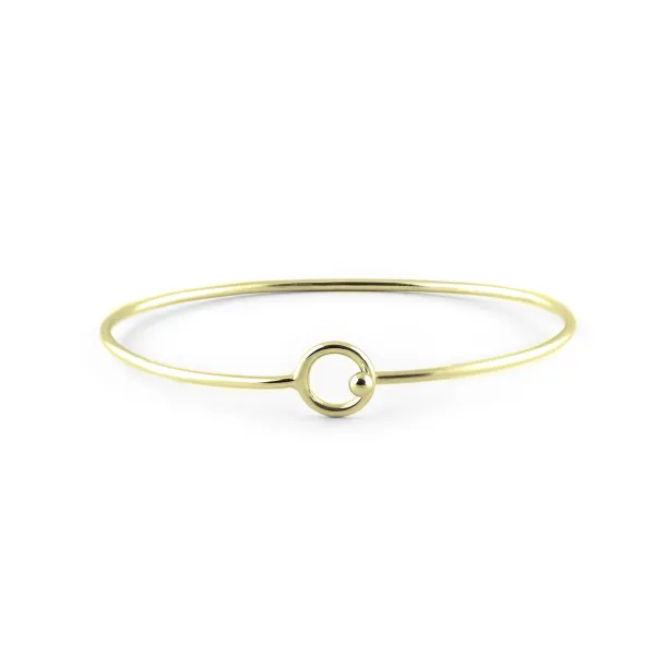 Jednoduchý pevný náramek ze zlata FARET Image