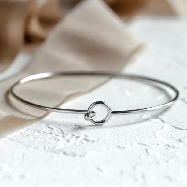 Jednoduchý pevný náramek ze zlata FARET Image