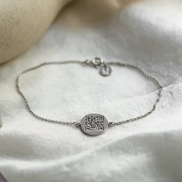 Originální zlatý náramek s QR kódem ALEXA Image