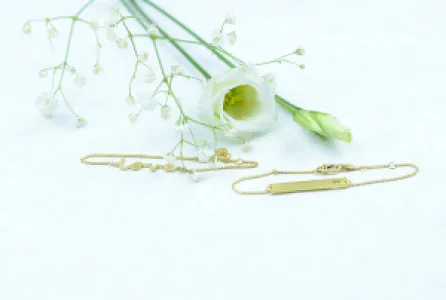 Zlatý náramek s vlastním nápisem Hamna Thumbnail