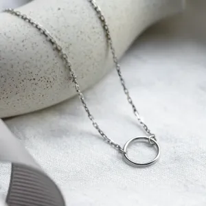 Minimalistický zlatý náramek s kruhem KARME Thumbnail