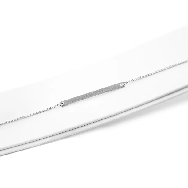 Minimalistický zlatý náramek s libovolným gravírem Plofi Image