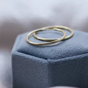 Gold hoop earrings MOZZA Thumbnail