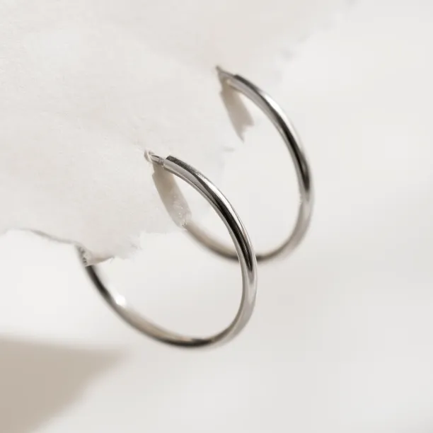 Gold hoop earrings MOZZA Image