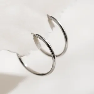 Gold hoop earrings MOZZA Thumbnail