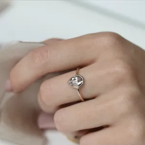 Zlatý prsten s diamantem salt and pepper XENA Thumbnail