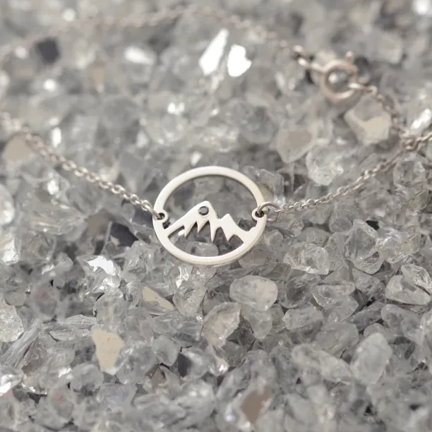 Stříbrný náramek s diamantem JAM Image