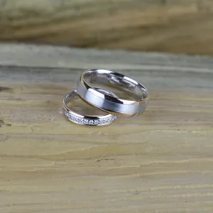 Snubní diamantové prsteny z kombinovaného zlata AVRIL Thumbnail