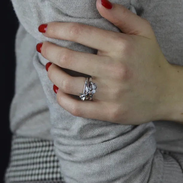 Stříbrný prsten s zirkonem GINA Image