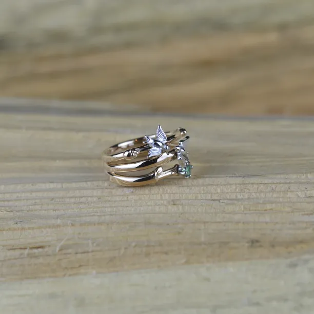 Zlatý prsten se smaragdem GINA Image