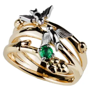 Zlatý prsten se smaragdem GINA Thumbnail