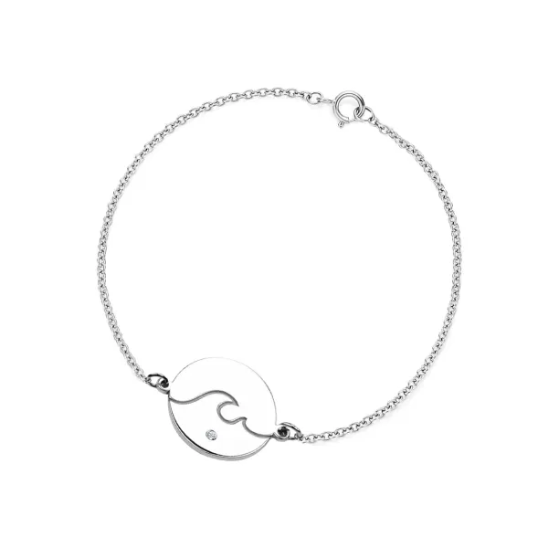 Stříbrný náramek s diamantem CANDICE Image