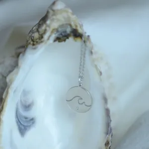 Přívěsek ze stříbra s diamantem SURF Thumbnail