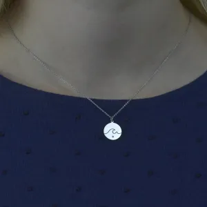 Zlatý přívěsek s diamantem SURF Thumbnail