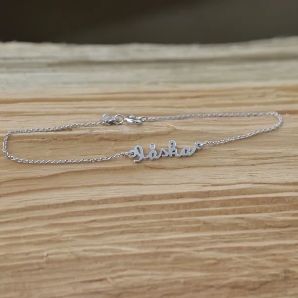 Stříbrný náramek s diamantem a nápisem Láska TRISH Image