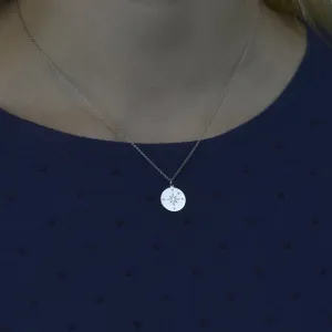 Stříbrný přívěsek s kompasem a diamantem MAP Thumbnail