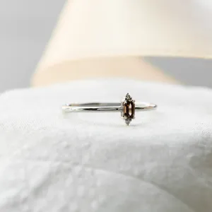 Gold ring with brown diamond KRISTEN Thumbnail